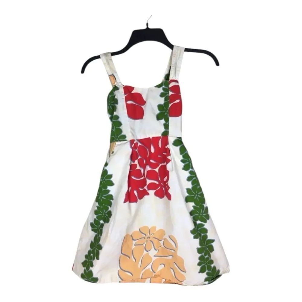Tropical Group Girls Size 8 Tropical Hawaiian Aloha Dress Flowers Adjustable